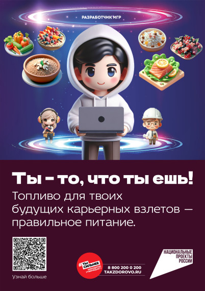 Продолжается Всероссийский спецпроект Роспотребнадзора «Ты то, что ты ешь».